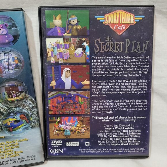 Biblical Animated Cartoon 3 DVD Set Animals Fun CBN Storyteller Cafe Kids - Picture 9 of 14